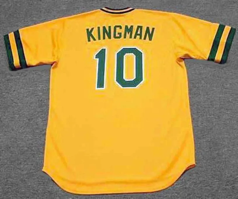 DAVE KINGMAN Oakland Athletics 1984 Majestic Cooperstown Throwback Baseball Jersey 
