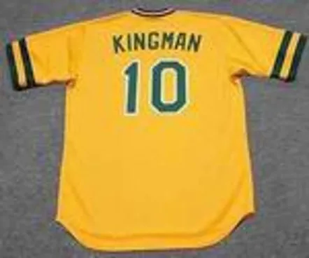 DAVE KINGMAN Oakland Athletics 1984 Majestic Cooperstown Throwback Baseball Jersey 