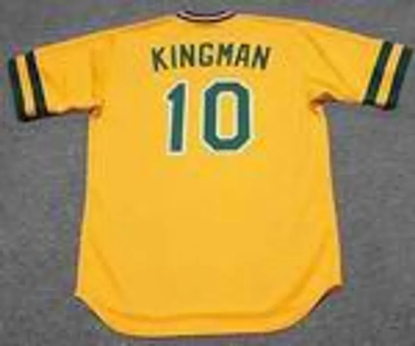 DAVE KINGMAN Oakland Athletics 1984 Majestic Cooperstown Throwback Baseball Jersey 