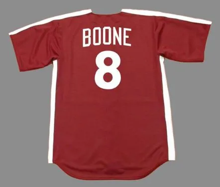BOB BOONE Philadelphia Phillies 1979 Majestic Cooperstown Throwback Jersey 