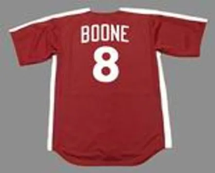BOB BOONE Philadelphia Phillies 1979 Majestic Cooperstown Throwback Jersey 