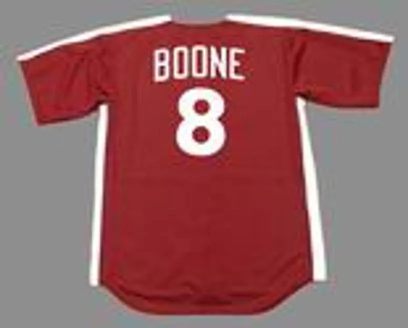 BOB BOONE Philadelphia Phillies 1979 Majestic Cooperstown Throwback Jersey 