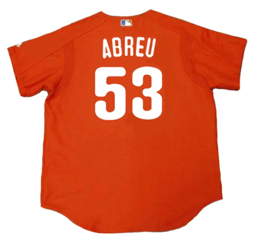 BOBBY ABREU Philadelphia Phillies 2003 Majestic Authentic Throwback Baseball Jersey 