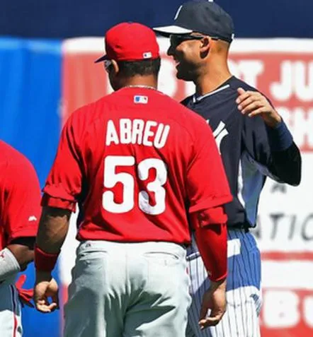 BOBBY ABREU Philadelphia Phillies 2003 Majestic Authentic Throwback Baseball Jersey 