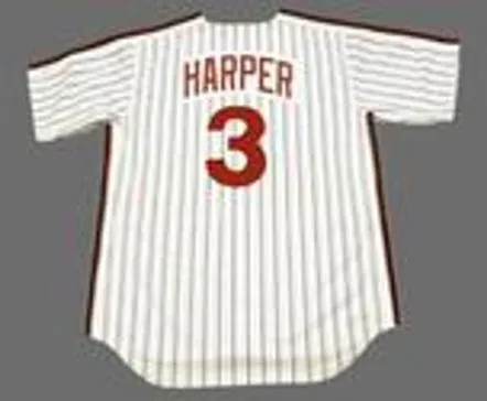 BRYCE HARPER Philadelphia Phillies 1980’s Majestic Throwback Home Baseball Jersey 