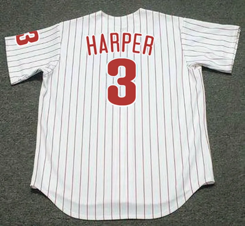 BRYCE HARPER Philadelphia Phillies Home Majestic Baseball Jersey 