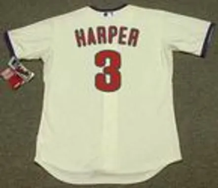 BRYCE HARPER Philadelphia Phillies Majestic Alternate “Cool Base” Authentic Baseball Jersey 