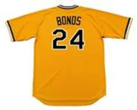 BARRY BONDS Pittsburgh Pirates Majestic Cooperstown Home Baseball Jersey 