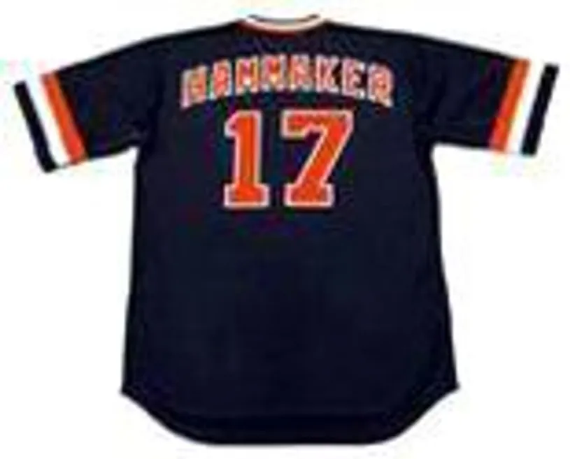 ATLEE HAMMAKER San Francisco Giants 1982 Majestic Cooperstown Away Baseball Jersey 