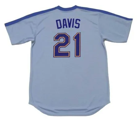 ALVIN DAVIS Seattle Mariners 1984 Majestic Away Throwback Baseball Jersey 