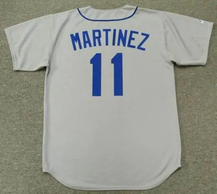 EDGAR MARTINEZ Seattle Mariners 1992 Away Majestic Baseball Throwback Jersey 