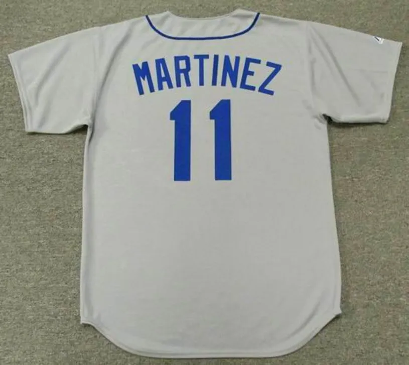 EDGAR MARTINEZ Seattle Mariners 1992 Away Majestic Baseball Throwback Jersey 