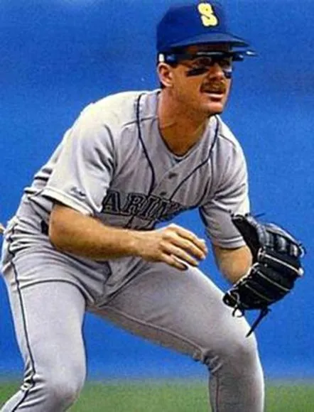 EDGAR MARTINEZ Seattle Mariners 1992 Away Majestic Baseball Throwback Jersey 