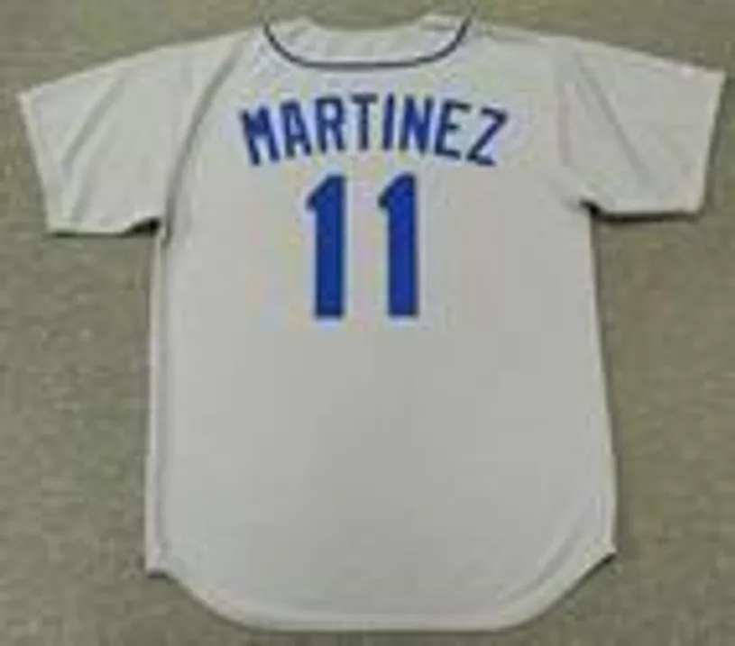 EDGAR MARTINEZ Seattle Mariners 1992 Away Majestic Baseball Throwback Jersey 