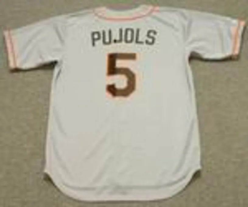 ALBERT PUJOLS St. Louis Browns 1950’s Majestic Throwback Baseball Jersey 