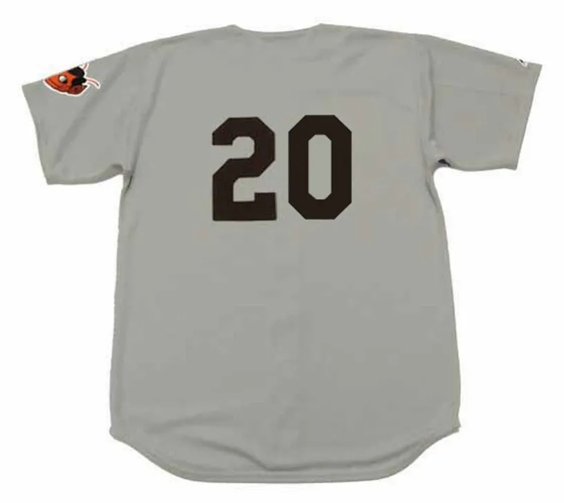 VIC WERTZ St. Louis Browns 1953 Away Majestic Throwback Baseball Jersey 