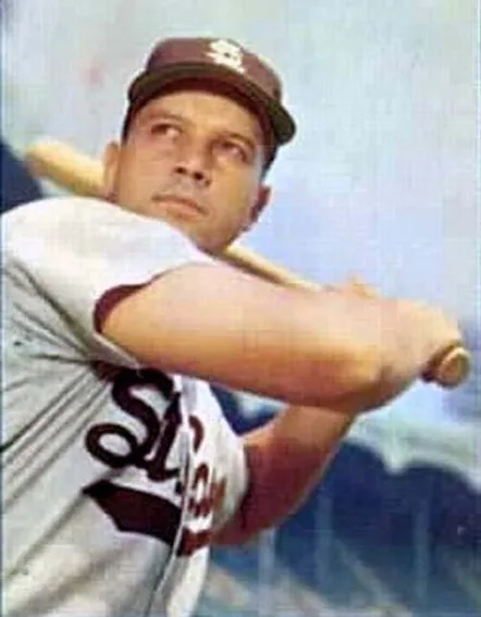 VIC WERTZ St. Louis Browns 1953 Away Majestic Throwback Baseball Jersey 