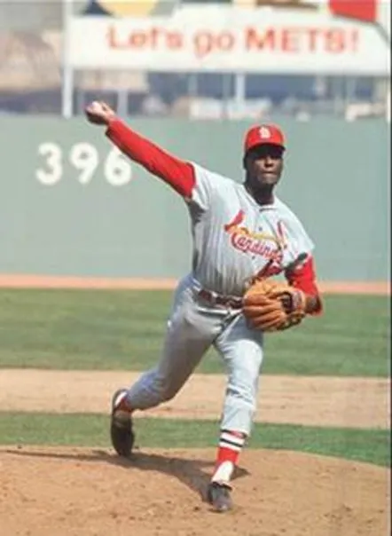 BOB GIBSON St. Louis Cardinals 1967 Majestic Cooperstown Throwback Away Jersey 
