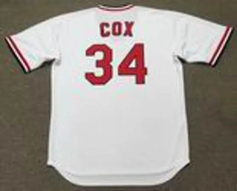 DANNY COX St. Louis Cardinals 1985 Majestic Cooperstown Throwback Home Jersey 