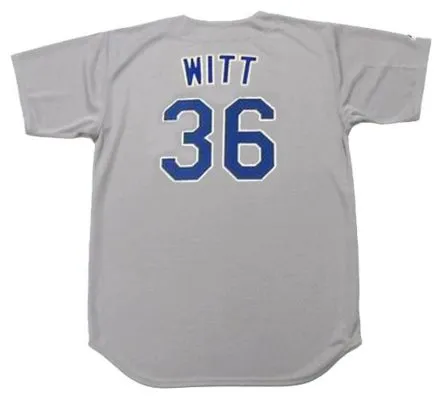 BOBBY WITT Texas Rangers 1990 Majestic Cooperstown Throwback Away Jersey 