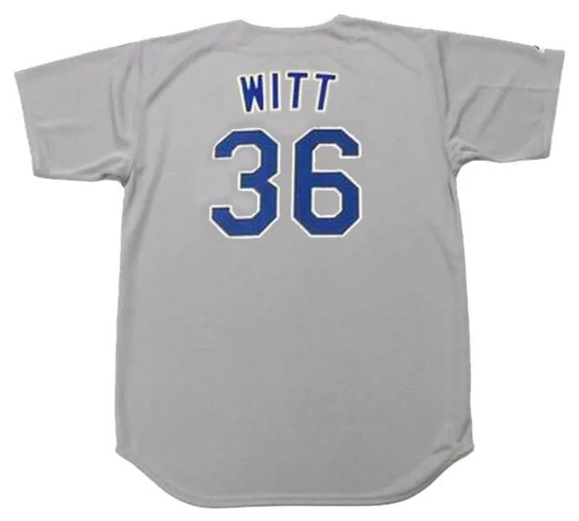 BOBBY WITT Texas Rangers 1990 Majestic Cooperstown Throwback Away Jersey 