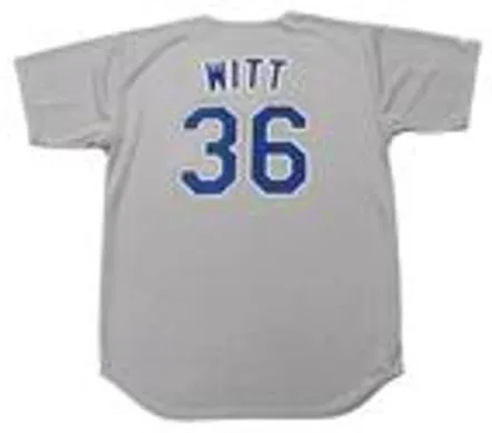 BOBBY WITT Texas Rangers 1990 Majestic Cooperstown Throwback Away Jersey 