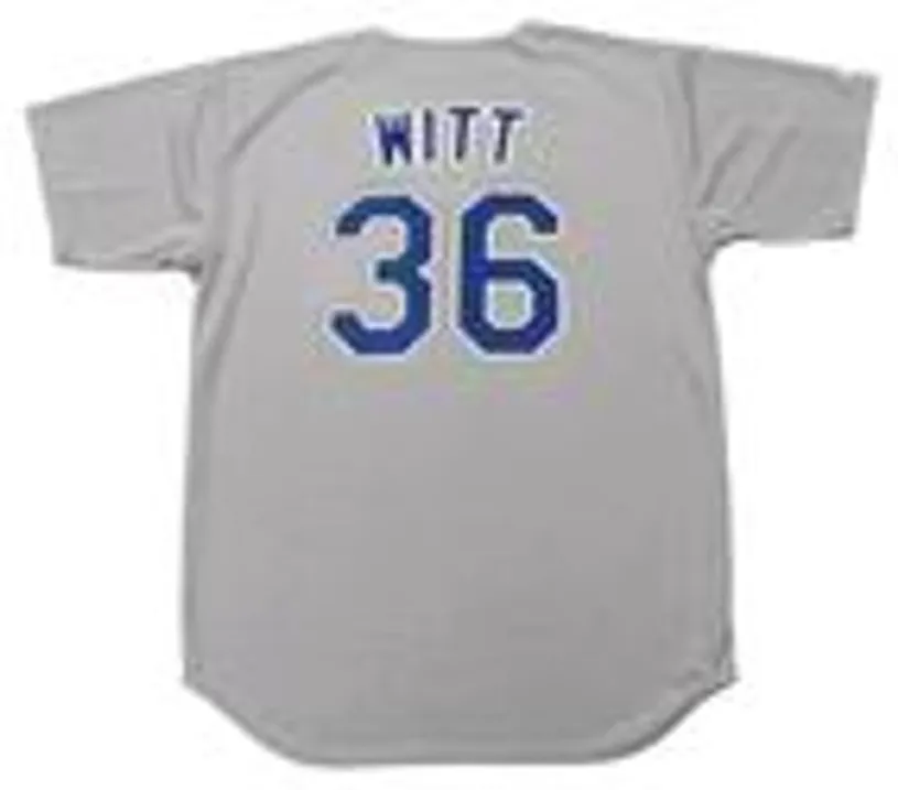 BOBBY WITT Texas Rangers 1990 Majestic Cooperstown Throwback Away Jersey 