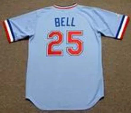 BUDDY BELL Texas Rangers 1981 Majestic Cooperstown Throwback Baseball Jersey 