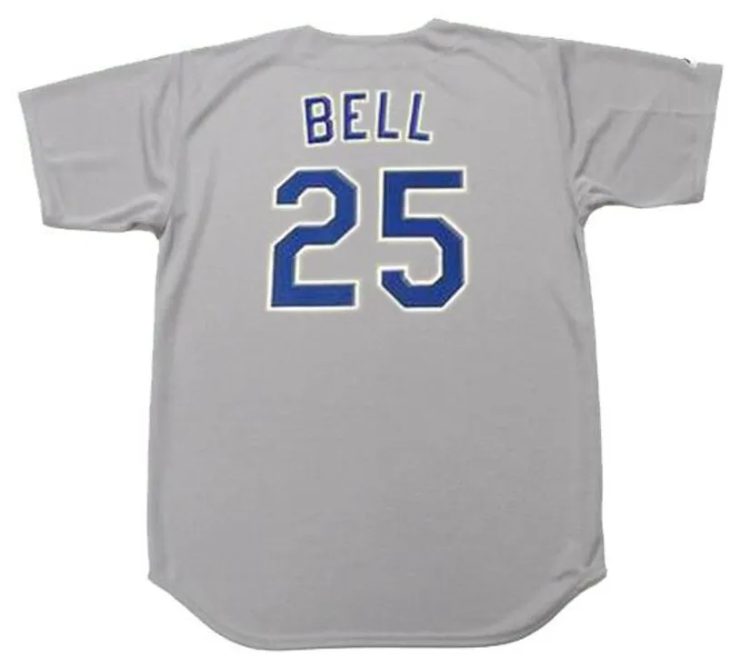 BUDDY BELL Texas Rangers 1989 Majestic Cooperstown Throwback Away Jersey 