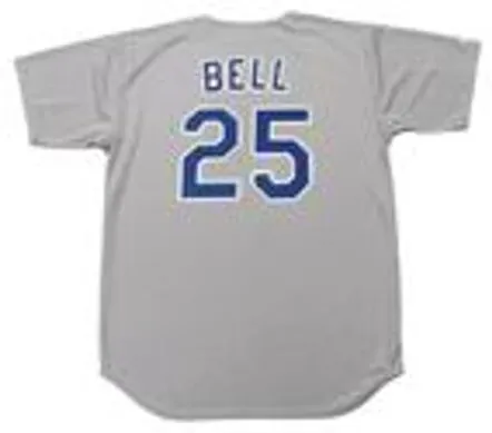 BUDDY BELL Texas Rangers 1989 Majestic Cooperstown Throwback Away Jersey 