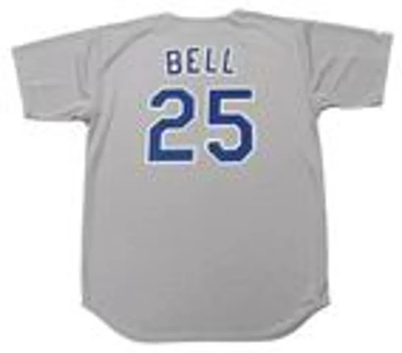 BUDDY BELL Texas Rangers 1989 Majestic Cooperstown Throwback Away Jersey 
