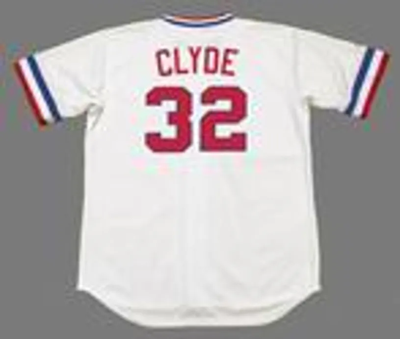 DAVID CLYDE Texas Rangers 1974 Majestic Cooperstown Home Baseball Jersey 