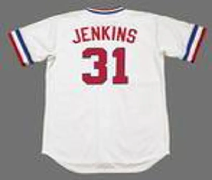FERGUSON JENKINS Texas Rangers 1974 Majestic Cooperstown Home Baseball Jersey 