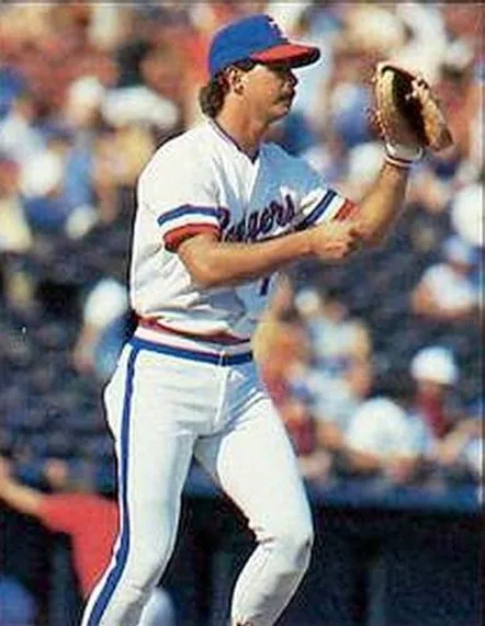 GENO PETRALLI Texas Rangers 1985 Home Majestic Throwback Baseball Jersey 