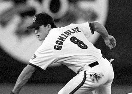 ALEX GONZALEZ Toronto Blue Jays 1997 Majestic Throwback Home Baseball Jersey 