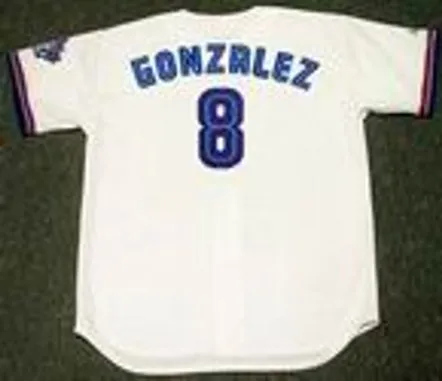 ALEX GONZALEZ Toronto Blue Jays 1997 Majestic Throwback Home Baseball Jersey 