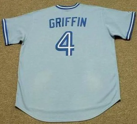 ALFREDO GRIFFIN Toronto Blue Jays Majestic Cooperstown Throwback Baseball Jersey 