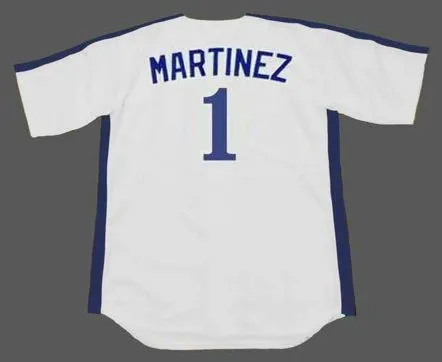 DAVE MARTINEZ Montreal Expos 1989 Home Majestic Throwback Baseball Jersey 