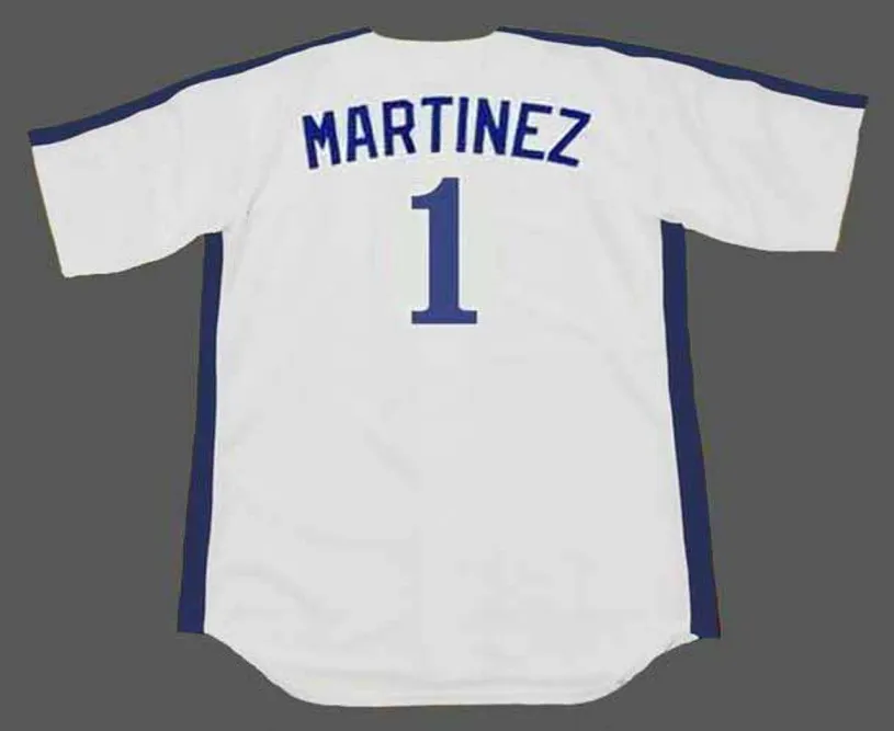 DAVE MARTINEZ Montreal Expos 1989 Home Majestic Throwback Baseball Jersey 