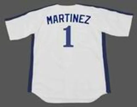 DAVE MARTINEZ Montreal Expos 1989 Home Majestic Throwback Baseball Jersey 
