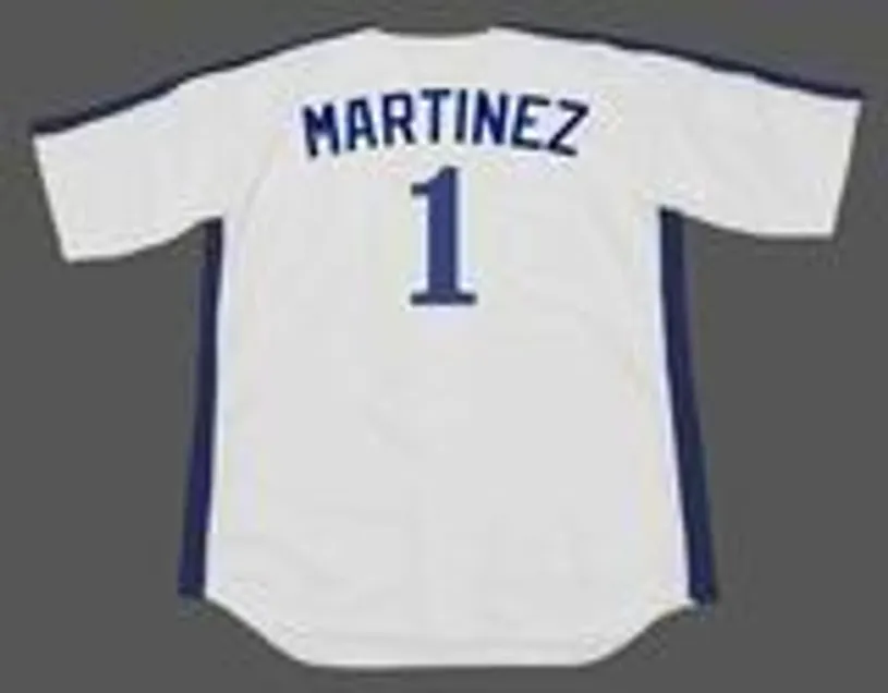 DAVE MARTINEZ Montreal Expos 1989 Home Majestic Throwback Baseball Jersey 