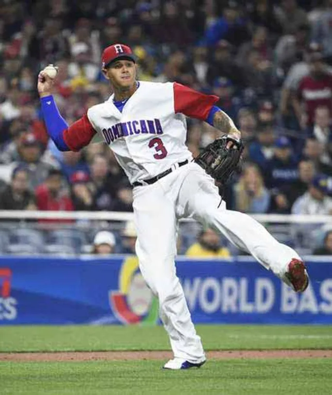 MANNY MACHADO Dominican 2017 World Baseball Classic Throwback Jersey 
