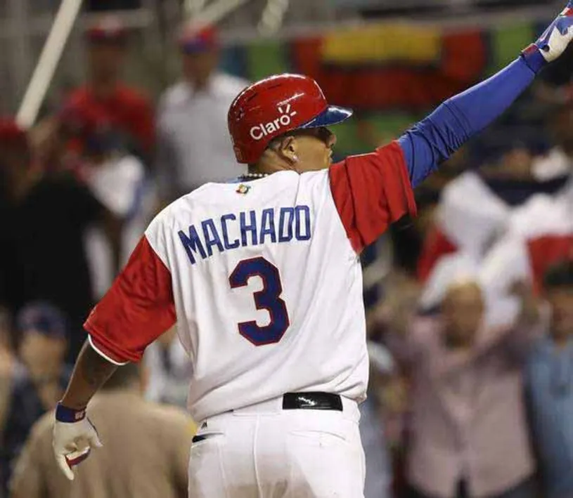 MANNY MACHADO Dominican 2017 World Baseball Classic Throwback Jersey 