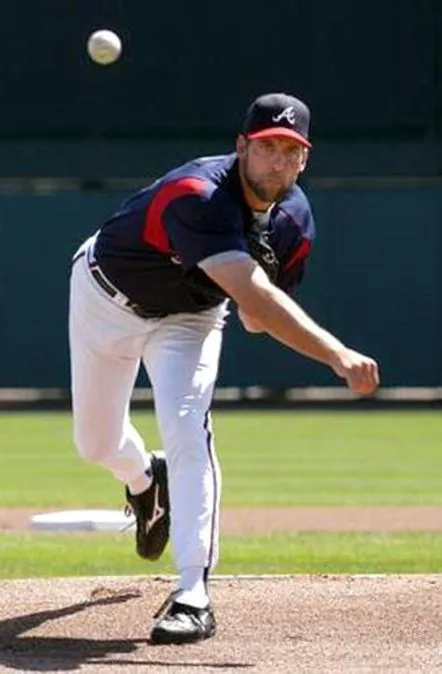 JOHN SMOLTZ Atlanta Braves 2003 Majestic Authentic Throwback Baseball Jersey 