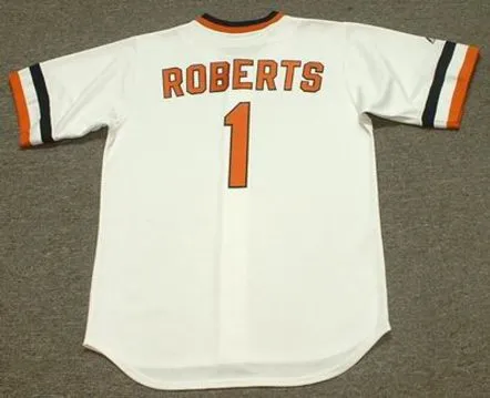BRIAN ROBERTS Baltimore Orioles 1980’s Majestic Cooperstown Throwback Jersey 