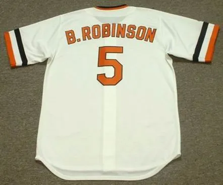 BROOKS ROBINSON Baltimore Orioles 1974 Majestic Cooperstown Throwback Jersey 