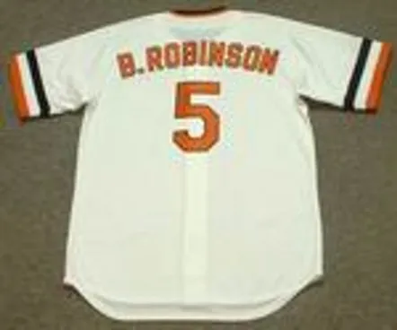 BROOKS ROBINSON Baltimore Orioles 1974 Majestic Cooperstown Throwback Jersey 