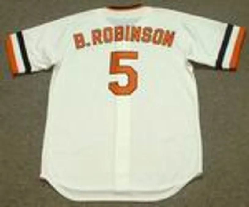 BROOKS ROBINSON Baltimore Orioles 1974 Majestic Cooperstown Throwback Jersey 