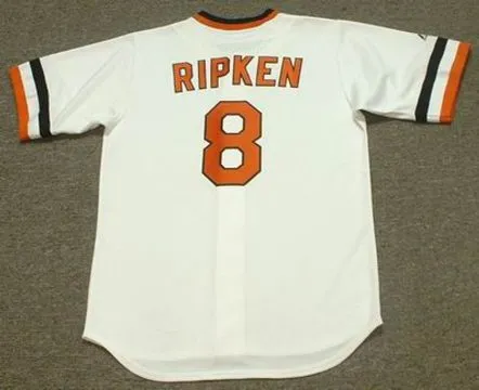 CAL RIPKEN Jr. Baltimore Orioles 1983 Majestic Cooperstown Throwback Baseball Jersey 