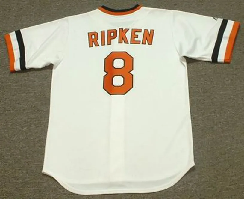 CAL RIPKEN Jr. Baltimore Orioles 1983 Majestic Cooperstown Throwback Baseball Jersey 